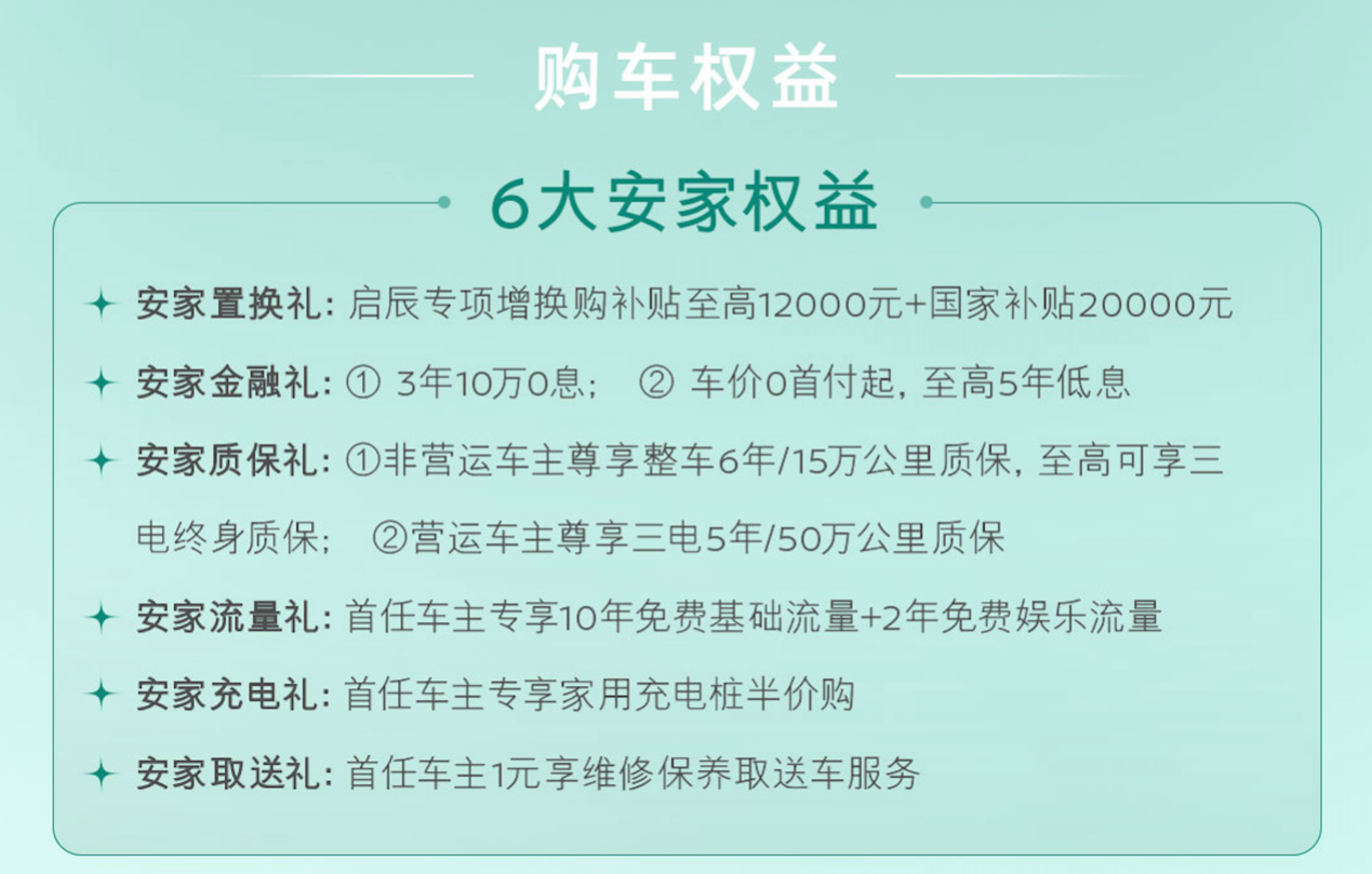 6大平层售1129万起新配色+新车机OG真人平台一车变N房全新启辰VX(图8)